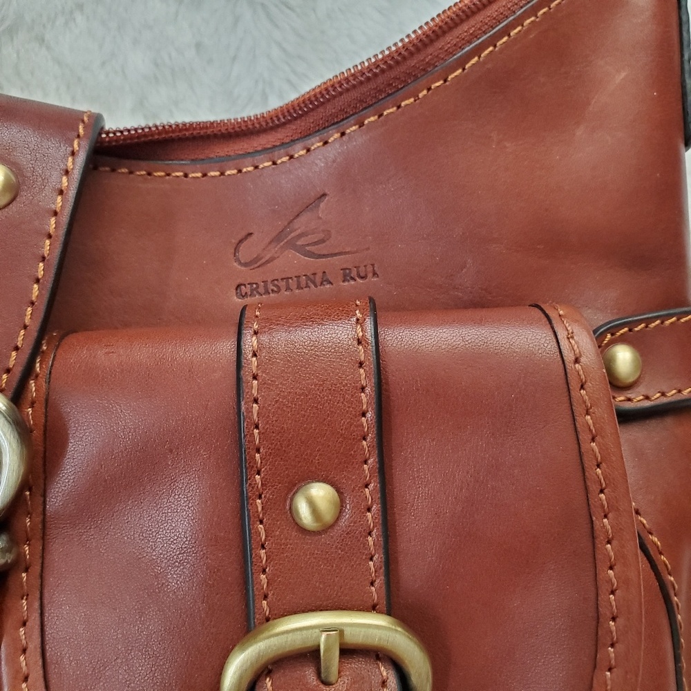 NWOT Handmade Italian Leather Hobo - Picture 3 of 4